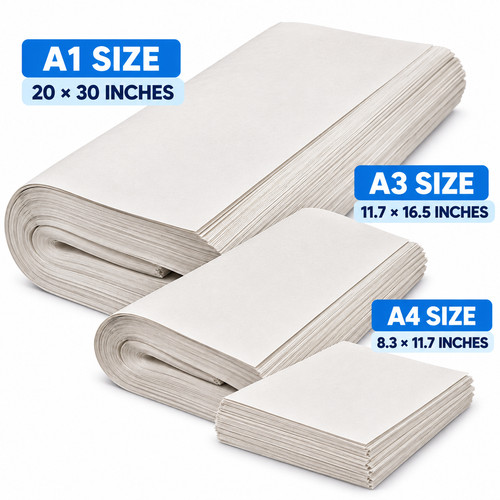 White newspaper - a1/a3/a4,