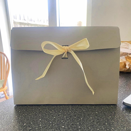 Grey paper gift envelopes - grey,