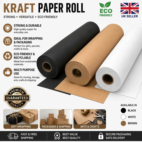 Strong brown kraft wrapping - brown,