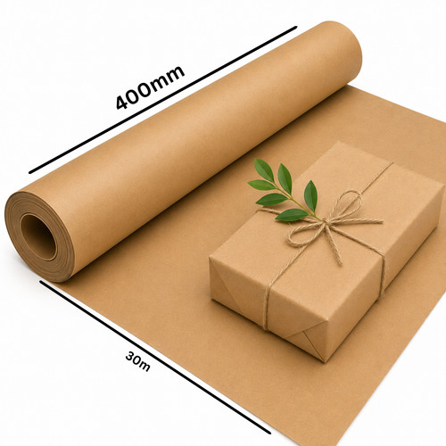 Brown kraft paper roll - kraft, (400mm