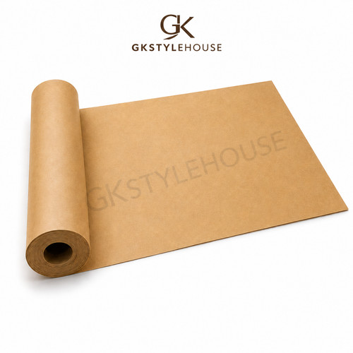 Brown paper roll wrapping - paper,