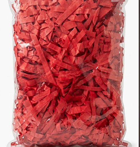Red solid shredded - red, gift