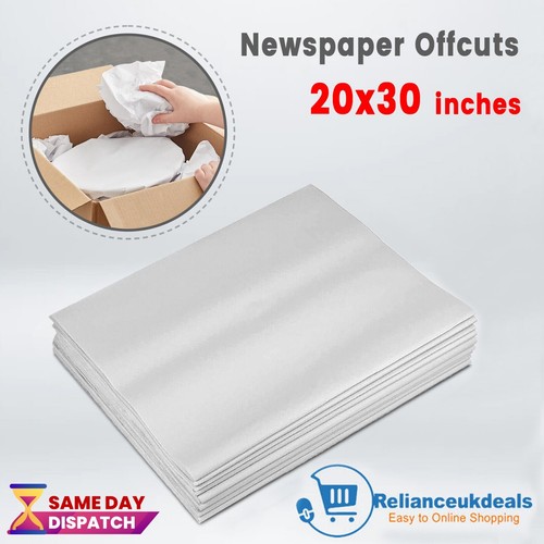 White newspaper offcuts - offcuts, 20x30"
