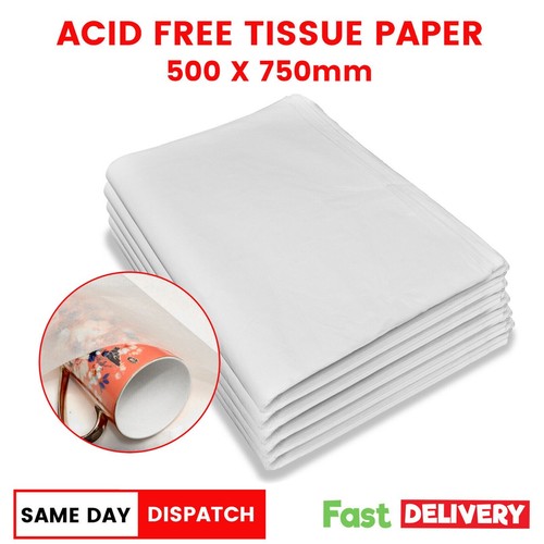 White acid free tissue large - white,