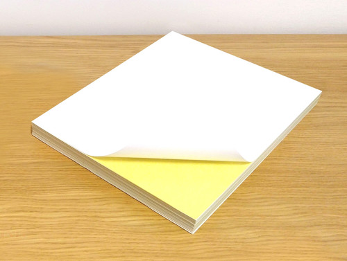 Full white matte sticker - full,