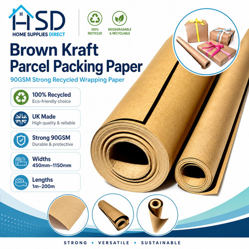 Brown kraft parcel - brown,