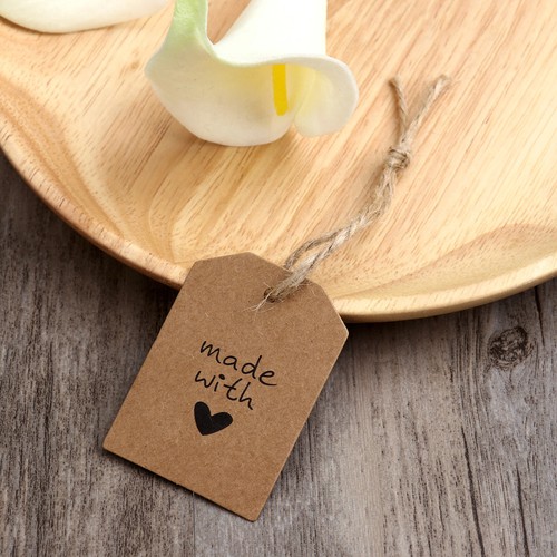 100pcs kraft paper wedding - kraft,